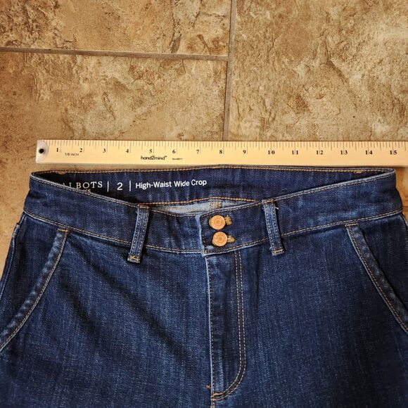 Talbots Flawless High Waist Wide Crop womens 2 - Picture 6 of 6